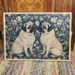 William Morris Pug Wall Art