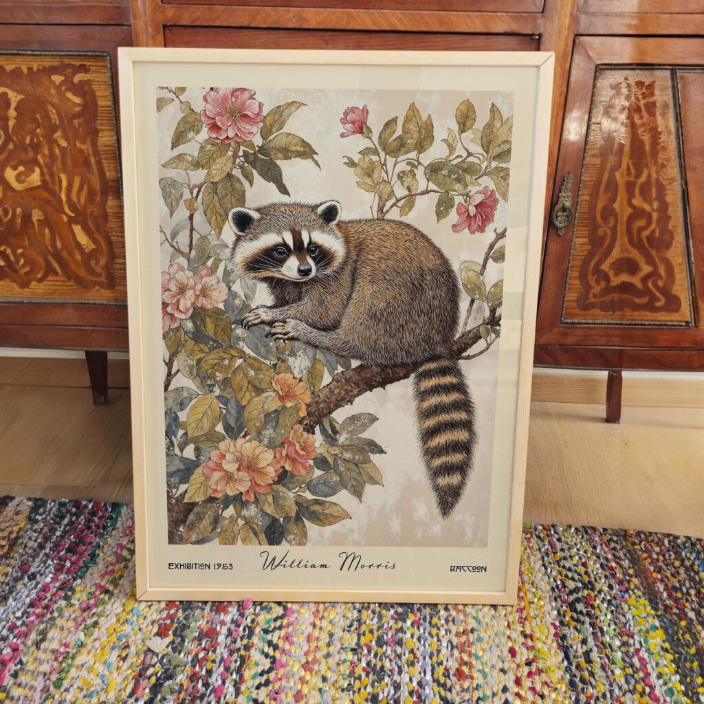William Morris Raccoon Print