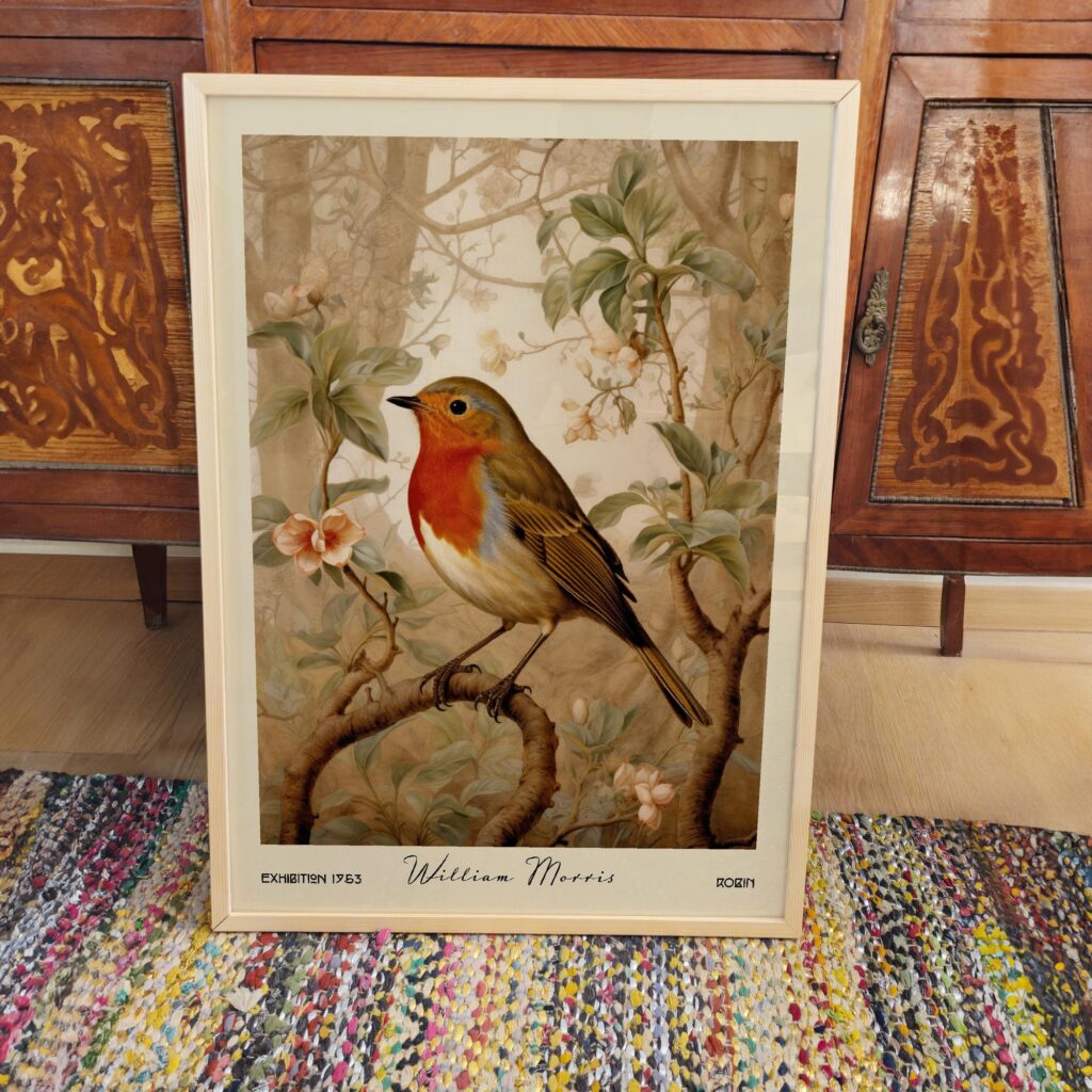 William Morris Robin Print