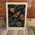 William Morris Sparrow Floral Wall Art
