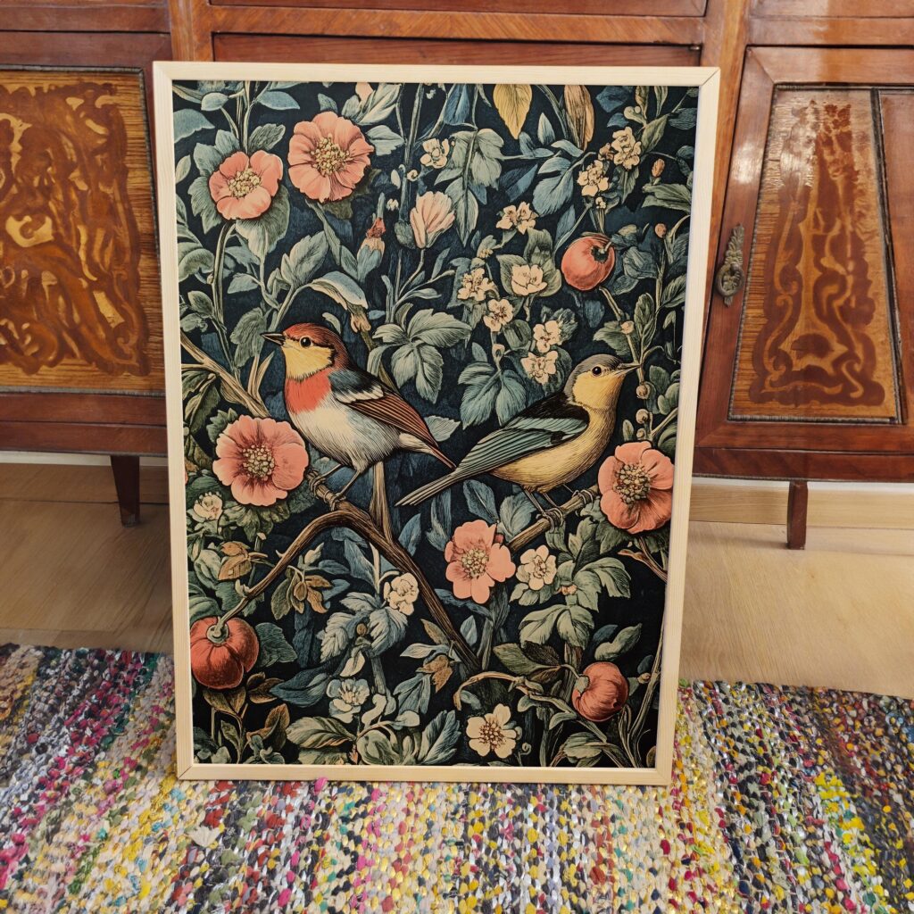 William Morris Sparrows Art Print