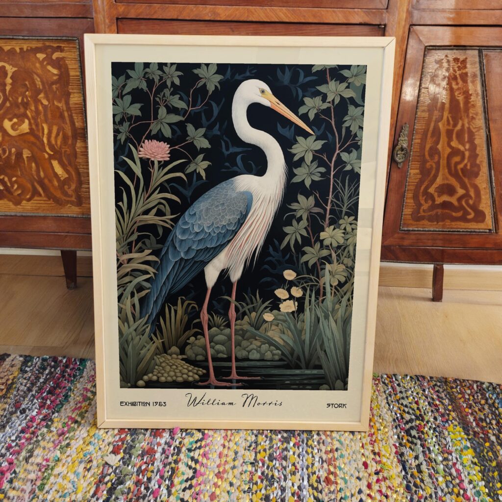 William Morris Stork Print