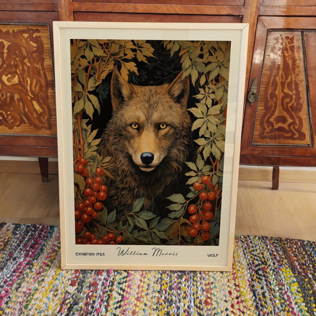 William Morris Wolf Art Print