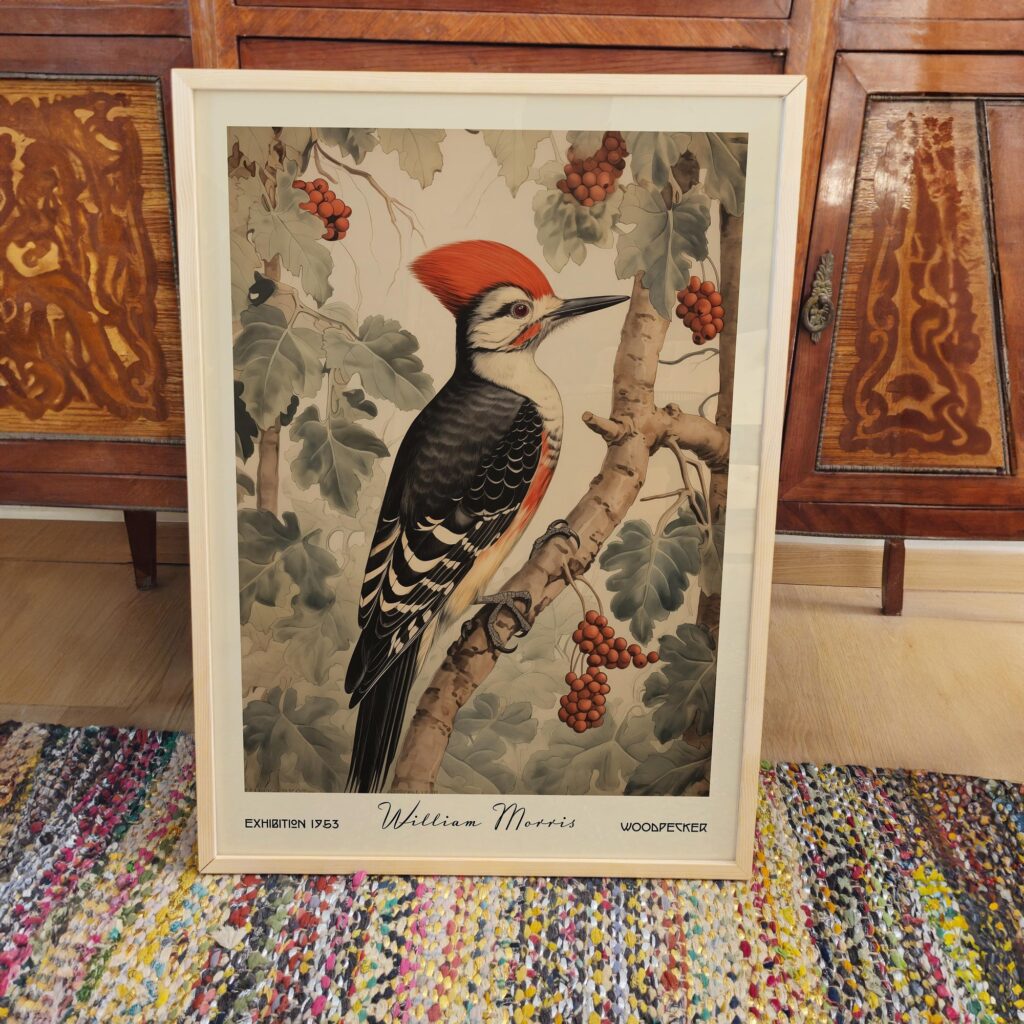 William Morris Woodpecker Print