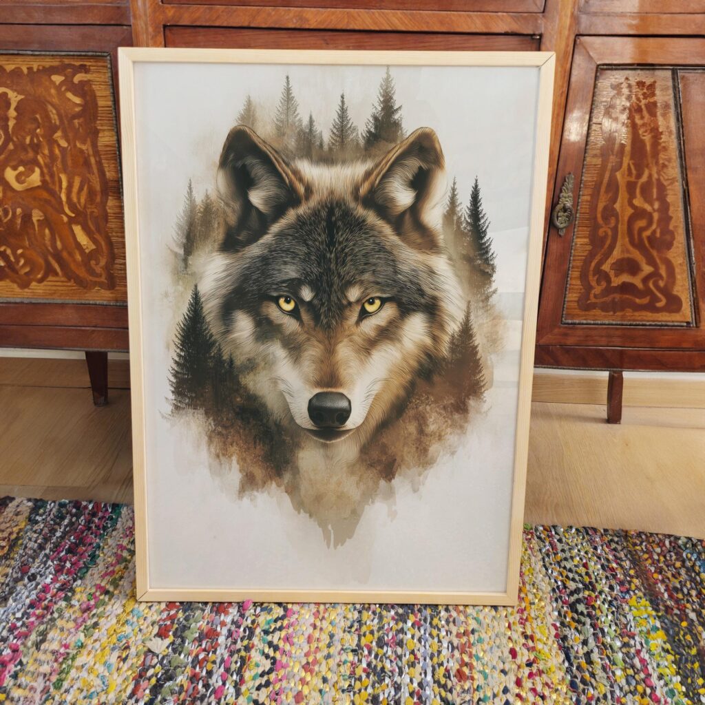 Wolf Forest Animal Wall Art