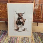 Yak Bathroom Art Print