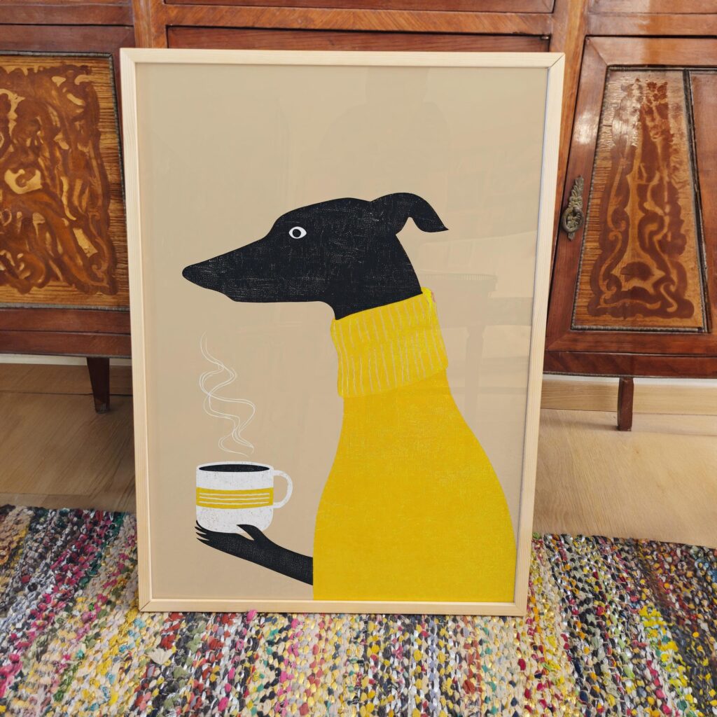 Yellow Dog Coffee Print
