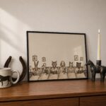 Animals Reading in Bed at Night Print
