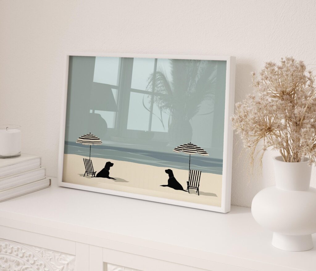 Beach Dogs Art