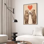 Bear Love Balloon Print