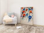 Bears Playing Ice Hockey Print