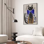 Birthday Cat Party Art Print
