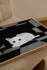 Black and White Cat Art Print