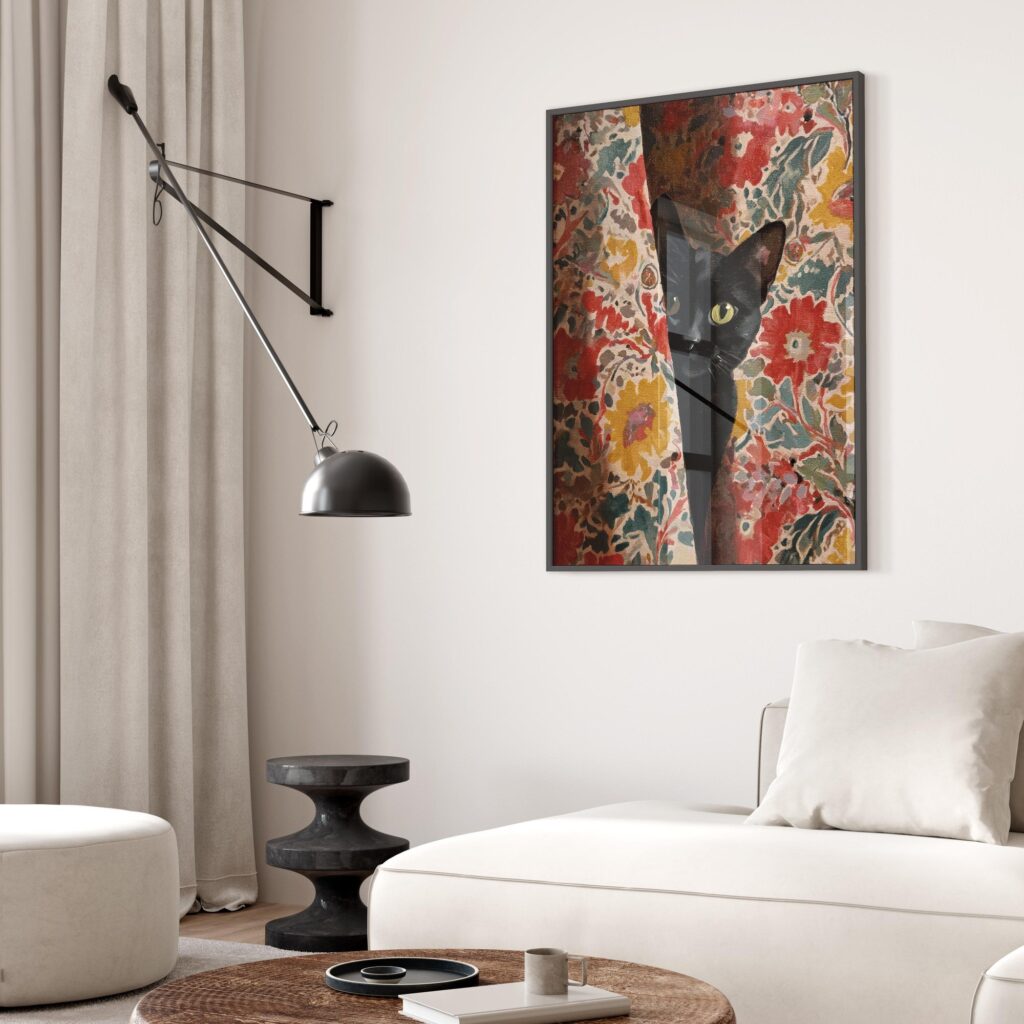 Black Cat Wall Art