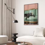 Black Dog Art Print
