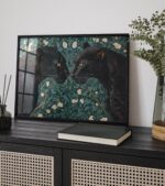 Black Panther Botanical Art Print