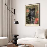 Black Panther Roses Art Print