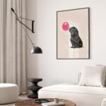 Black Pug Wall Art