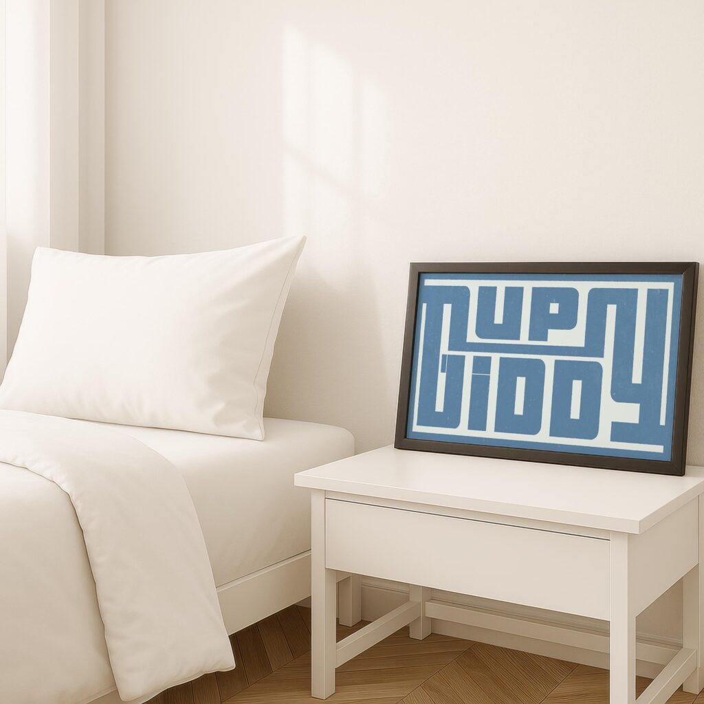 Blue Western Art Print