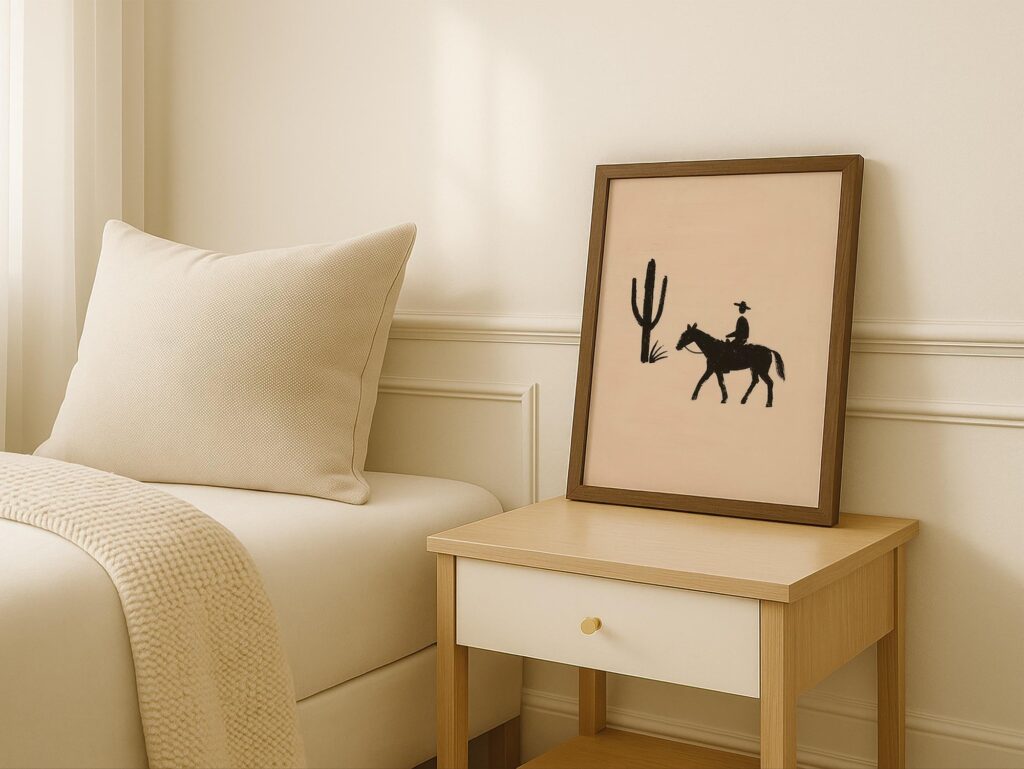 Boho Cowboy Western Print