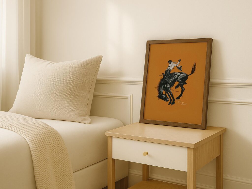Bucking Bronco Print
