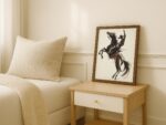 Bucking Bronco Western Horse Poster