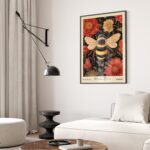 Bumblebee Floral Art Print