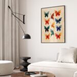 Butterfly Colorful Watercolor Wall Art