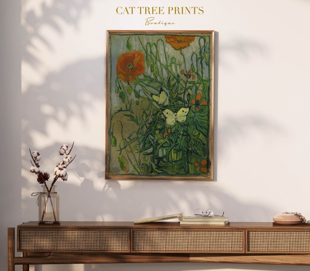 Butterfly Poppy Print