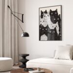 Cat Party Art Print