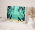 Cats Beach Volleyball Print