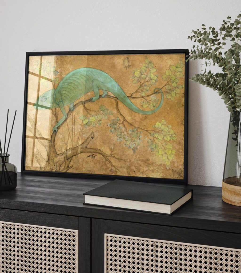 Chameleon Vintage Art