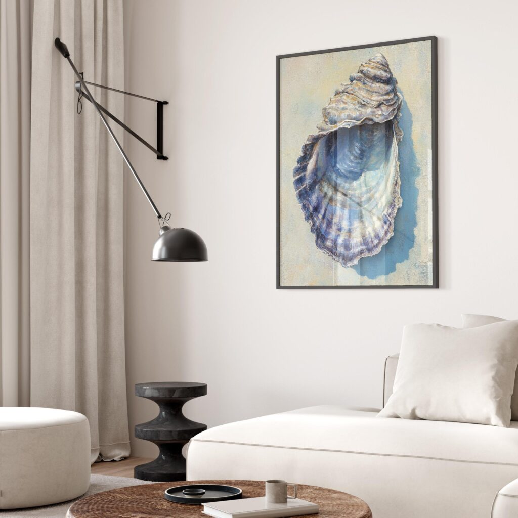 Coastal Oyster Shell Art Print