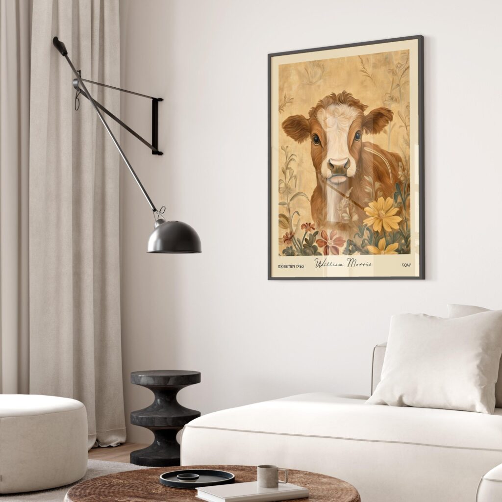 Cow Farm Art Print