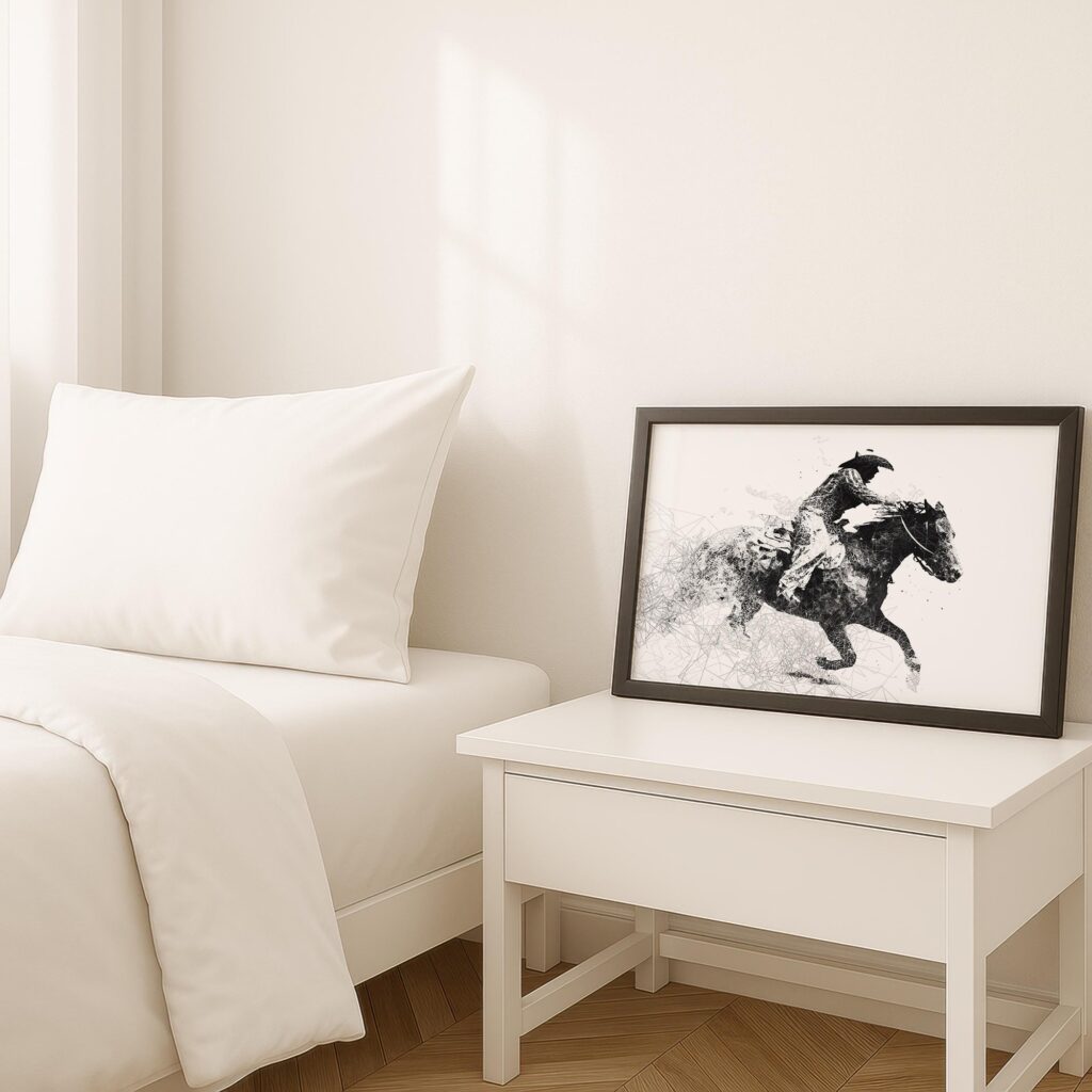 Cowboy and Horse Poster