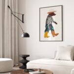Cowboy Bear Print