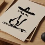 Cowboy Cat Minimalist Art Print