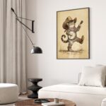 Cowboy Cat Print