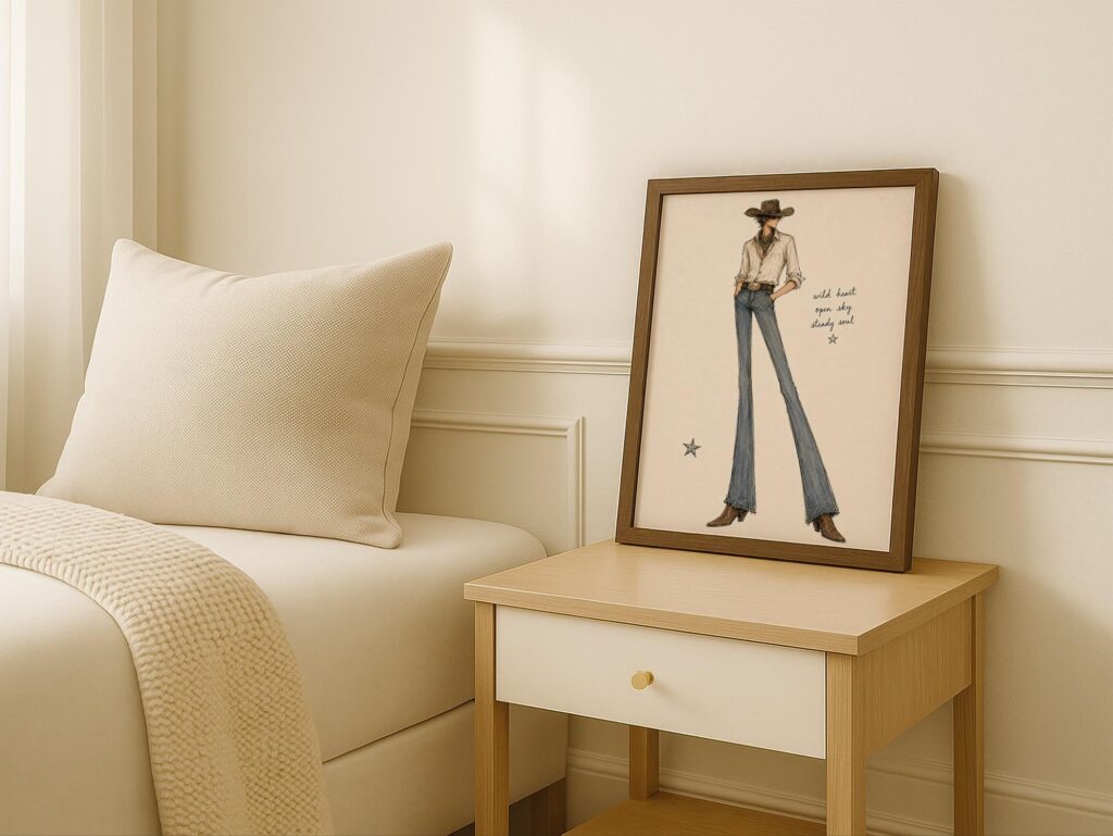 Cowboy Fashion Print