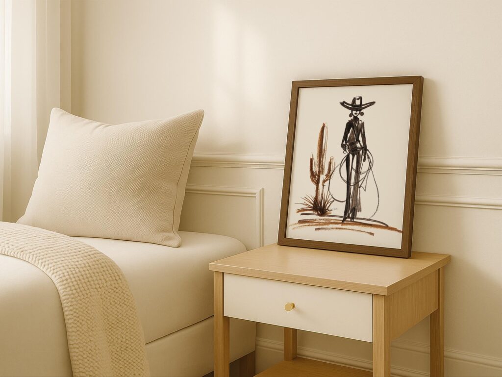 Cowgirl Desert Wall Art
