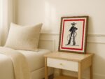 Cowgirl Line Art Print Minimalist Western Ranch Decor