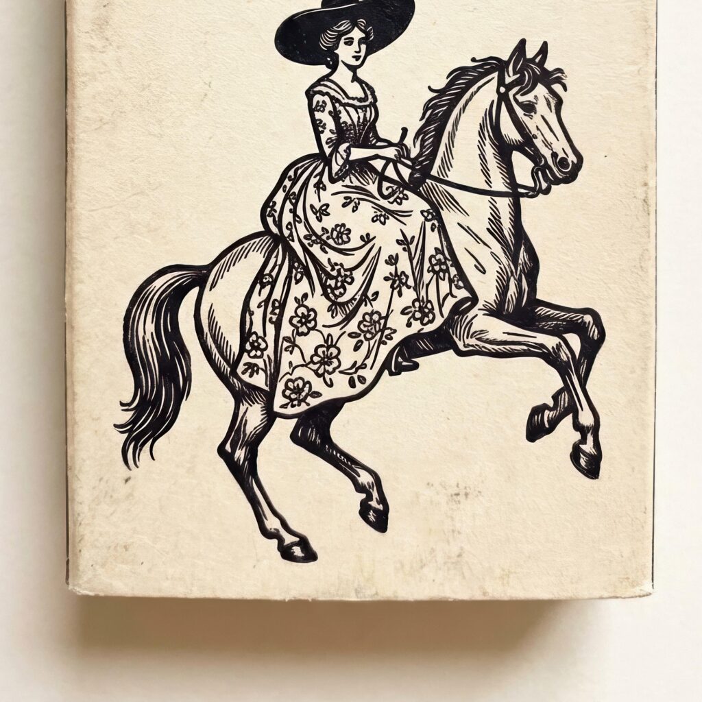 Cowgirl Matchbox Art Print Set of 3