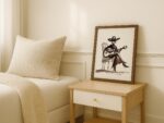 Cowgirl With Guitar Art Print