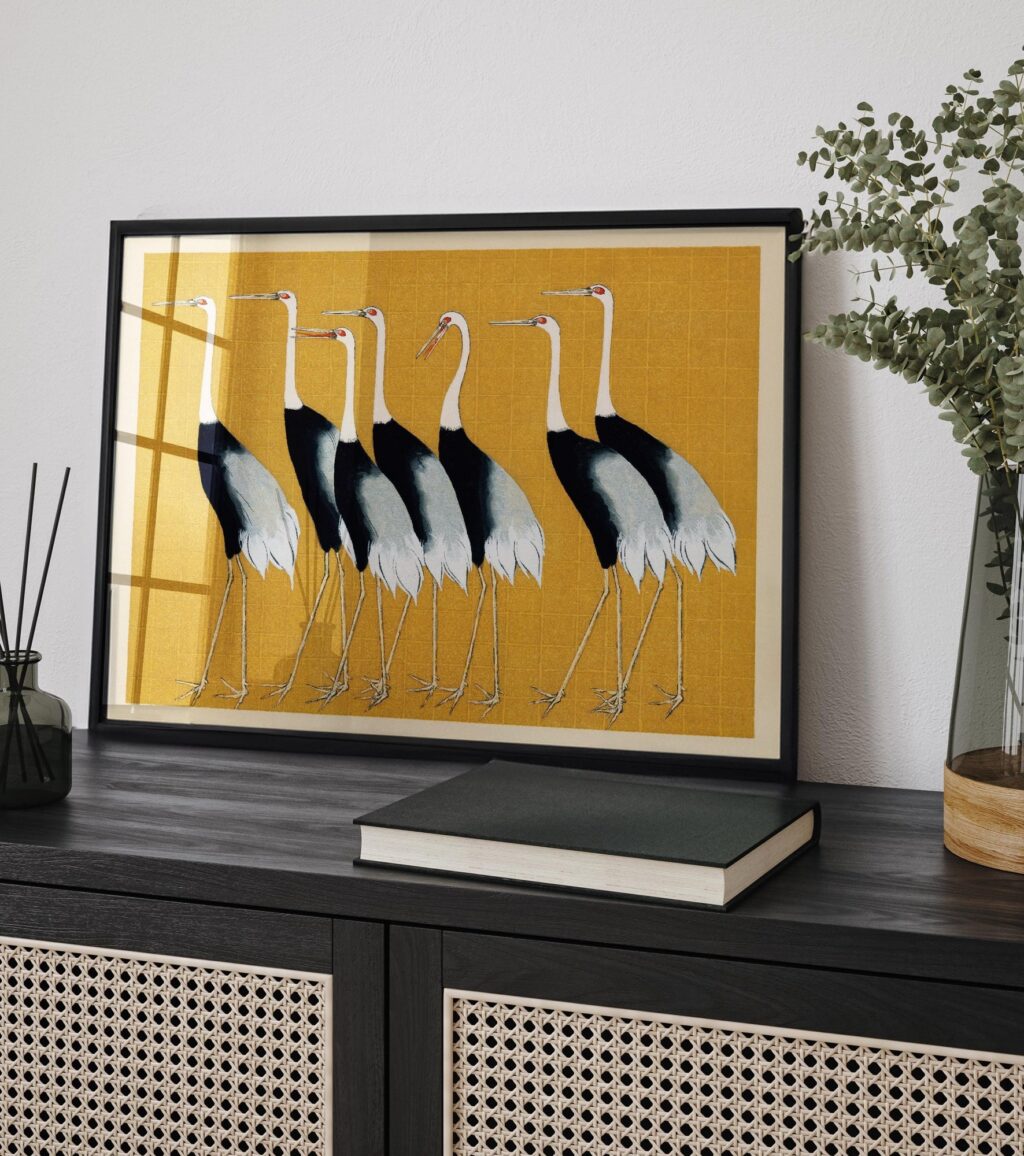 Crane Birds Wall Art