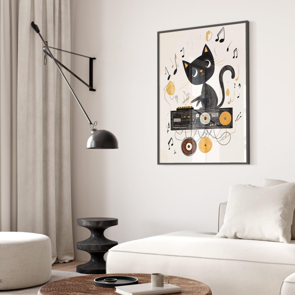 DJ Cat Print