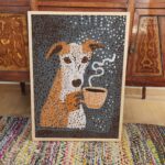 Dog Drinking Coffee Wall Art