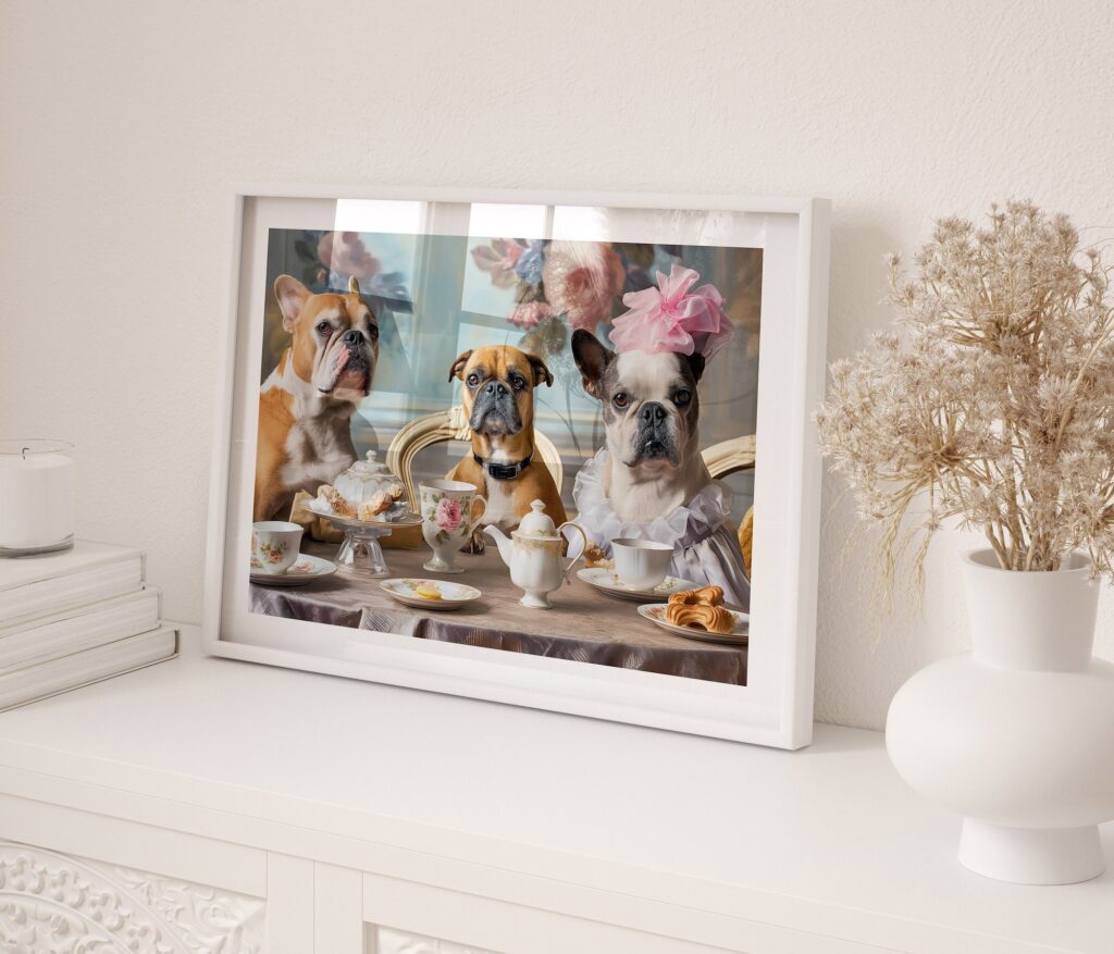 Dog Tea Party Print