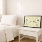 Dogs Playing Basketball Ink Sketch Print