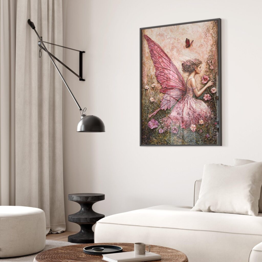 Fairy Butterfly Painting Print