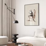 Ferret Bathroom Art Print